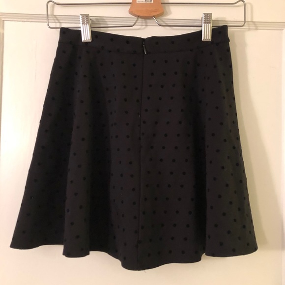 Madewell Circle Skirt with Velvet Polka Dots - Picture 2 of 4